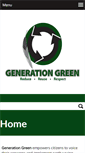 Mobile Screenshot of generationgreen.com