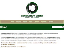 Tablet Screenshot of generationgreen.com
